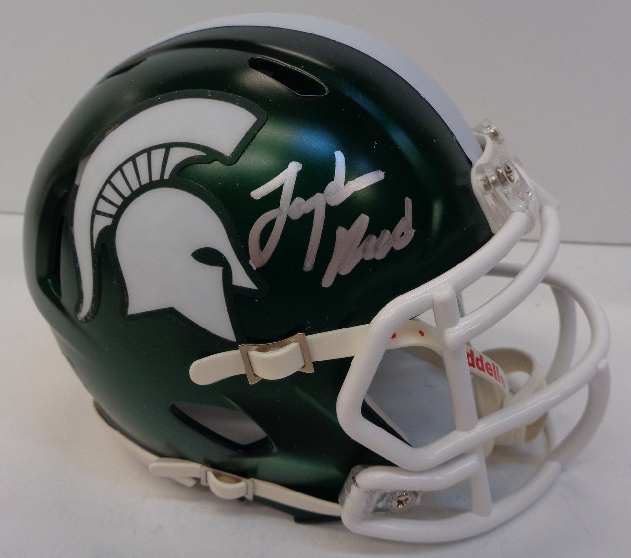 Jayden Reed Autographed Michigan State Spartans Mini Helmet - Detroit City  Sports