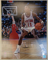 Isiah Thomas Autographed Detroit Pistons 16x20 Photo #3