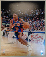 Isiah Thomas Autographed Detroit Pistons 16x20 Photo #4