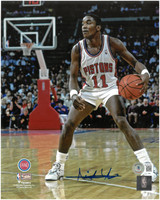Isiah Thomas Autographed Detroit Pistons 8x10 Photo #5