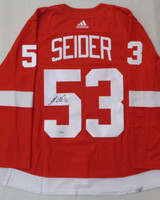 Moritz Seider Autographed Detroit Red Wings Home Adidas Jersey