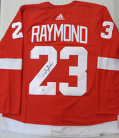 Lucas Raymond Autographed Detroit Red Wings Home Adidas Jersey