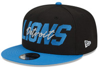 Detroit Lions New Era 2022 NFL Draft 9FIFTY Snapback Adjustable Hat - Black/Blue