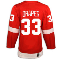 Kris Draper Autographed Detroit Red Wings Red Vintage Jersey (Pre-Order)