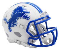 Aidan Hutchinson Autographed Detroit Lions Riddell Full Size Replica Flat White Speed Football Helmet (Pre-Order)