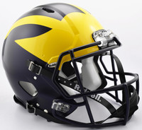 Aidan Hutchinson Autographed Michigan Wolverines Painted Riddell Full Size Authentic Speed Helmet (Pre-Order)
