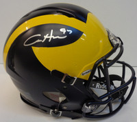 Aidan Hutchinson Autographed University of Michigan Full Size Authentic Speed Helmet