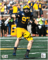 Aidan Hutchinson Autographed University of Michigan 8x10 Photo #1