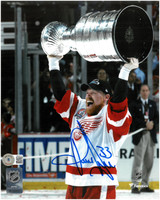 Kris Draper Autographed Red Wings 8x10 Photo #2