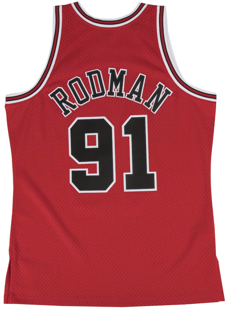 Dennis Rodman Chicago Bulls Road Swingman 1997-98 Jersey - Detroit