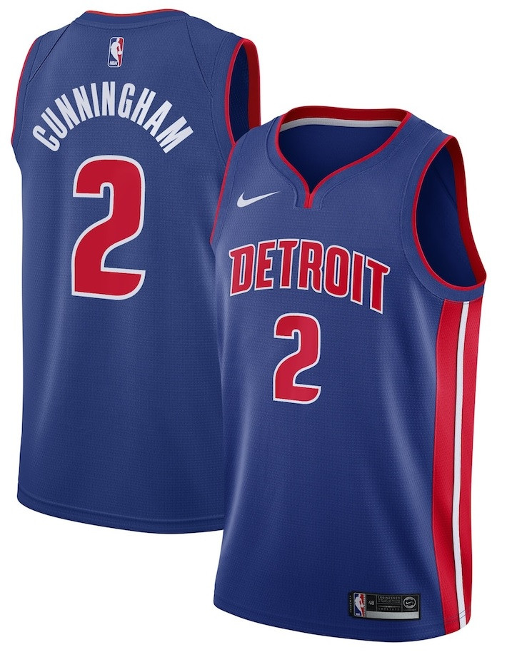 Cade Cunningham Detroit popular Pistons Nike City Edition Swingman Jersey