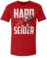 Detroit Red Wings Men's Moritz Seider "Hard Seider" T-shirt - Red