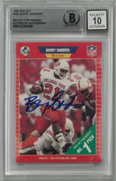 Barry Sanders Autographed 10 Grade 1989 Pro Set Rookie Card