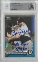 Spencer Turnbull Autographed 2001 Topps Now Blue #14/49 w/ No Hitter
