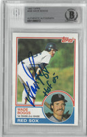 Wade Boggs Autographed 1983 Topps Rookie Card w/ HOF