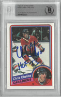 Chris Chelios Autographed 1984/85 O-Pee-Chee Rookie Card w/ HOF