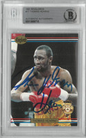 Thomas "Hitman" Hearns Autographed 1991 Ringlords Rookie Card