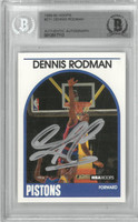 Dennis Rodman Autographed 1989/90 Hoops