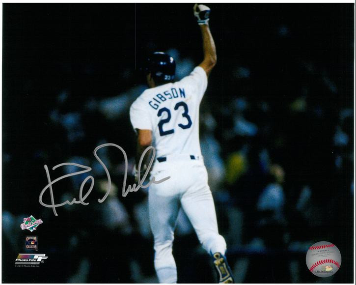 Kirk Gibson Hand Signed Autographed Baseball Bat Los Angeles Dodgers Tigers JSA 