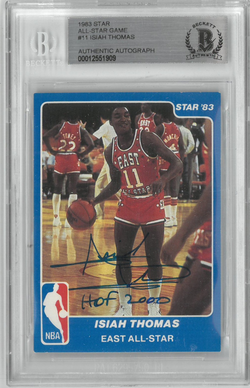 Isiah Thomas Autographed 1983 Star All-Star Rookie Card w HOF