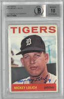 Mickey Lolich Autographed 10 Grade 1964 Topps Rookie Card