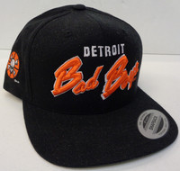 Detroit Pistons Bad Boys Script Snapback Hat - Black