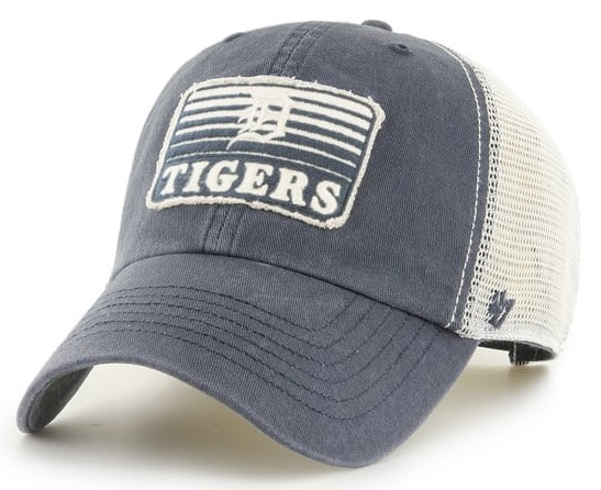 Detroit Tigers Black on Black 59FIFTY Men's Fitted Cap by Vintage Detroit Collection