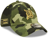 Detroit Tigers New Era Camo 2022 Armed Forces Day 39THIRTY Flex Hat