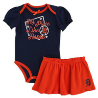 Detroit Tigers 2-Piece No Place Like Home Outfit (Baby Girl)