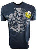 University of Michigan Men's Mitchell & Ness College Vault T-shirt - Blue
