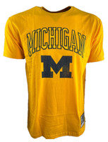 University of Michigan Men's Mitchell & Ness College Vault T-shirt - Maize