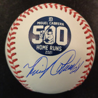 Miguel Cabrera Autographed Baseball - Official 500 HR Logo Ball (Pre-Order)