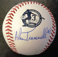 Alan Trammell  Autographed Baseball - Jersey Retirement Ceremony Baseball