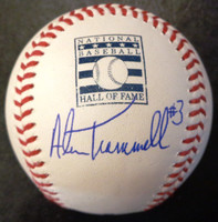 Alan Trammell Autographed Baseball - Hall of Fame Logo Ball under Logo