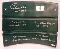 Paul Molitor Autographed Milwaukee County Stadium Seat Back with 9 Inscriptions