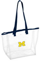 University of Michigan Logo Brands Stadium Clear Tote