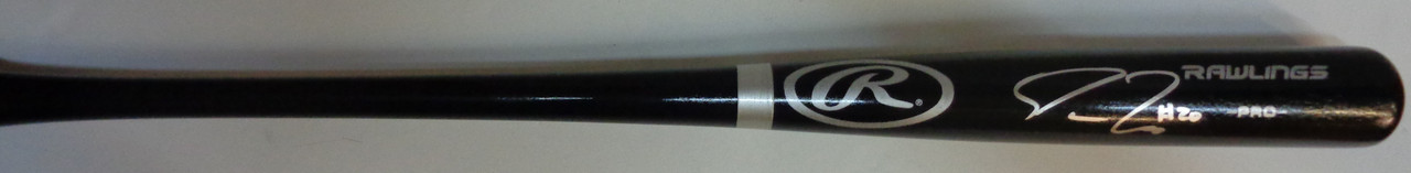 Jose Abreu Autographed Black Big Stick Bat With PSA/DNA COA - Team Cuba, 2013 WBC
