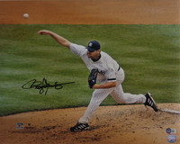 Roger Clemens Autographed New York Yankees Sox 16x20