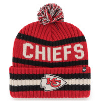 Kansas City Chiefs '47 Bering Cuffed Knit Hat with Pom - Red