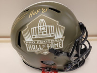 Charles Woodson Autographed NFL HOF 2022 Salute To Service Full Size Authentic Helmet w/ "HOF '21"