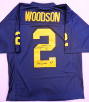 Charles Woodson Autographed Mitchell & Ness University of Michigan Jersey w/ "Heisman '97"