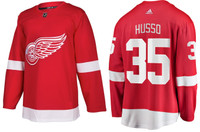 Ville Husso Autographed Detroit Red Wings Adidas Red Jersey (Pre-Order)