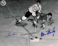Gordie Howe and Allan Stanley Autographed 8x10 Photo