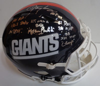 Lawrence Taylor Autographed Full Size Authentic NY Giants Throwback Helmet w/ "BMF" & 7 Inscriptions