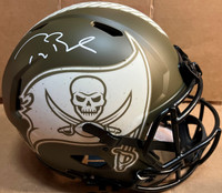 Tom Brady Autographed Tampa Bay Buccaneers Salute to Service Speed Authentic Helmet
