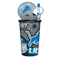 Detroit Lions Plastic Helmet Cup 32oz with Straw
