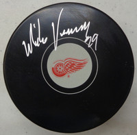 Mike Vernon Autographed Red Wings Souvenir Puck