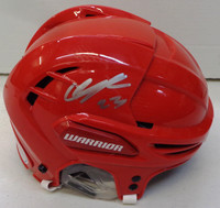 Lucas Raymond Autographed Full Size Warrior Helmet - Red