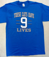 Detroit Lions Men's "These Cats Have 9 Lives" T-Shirt