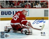 Ville Husso Autographed Red Wings 8x10 Photo #1